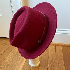 Goorin Bros Burgundy Wool Felt Hat